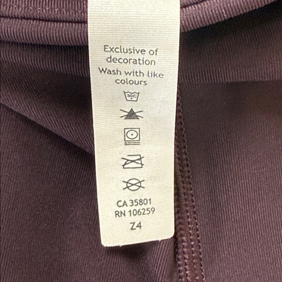 Lululemon Time To Sweat 7/8 Tight 25" Plum Shadow Size 2 - Picture 9 of 10